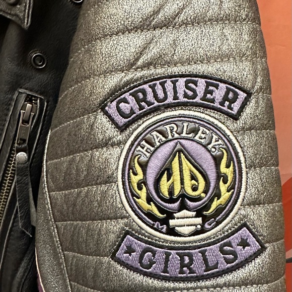 NWOT Harley Davidson woman’s leather motorcycle jacket, rare coat in size 3W - Picture 3 of 13